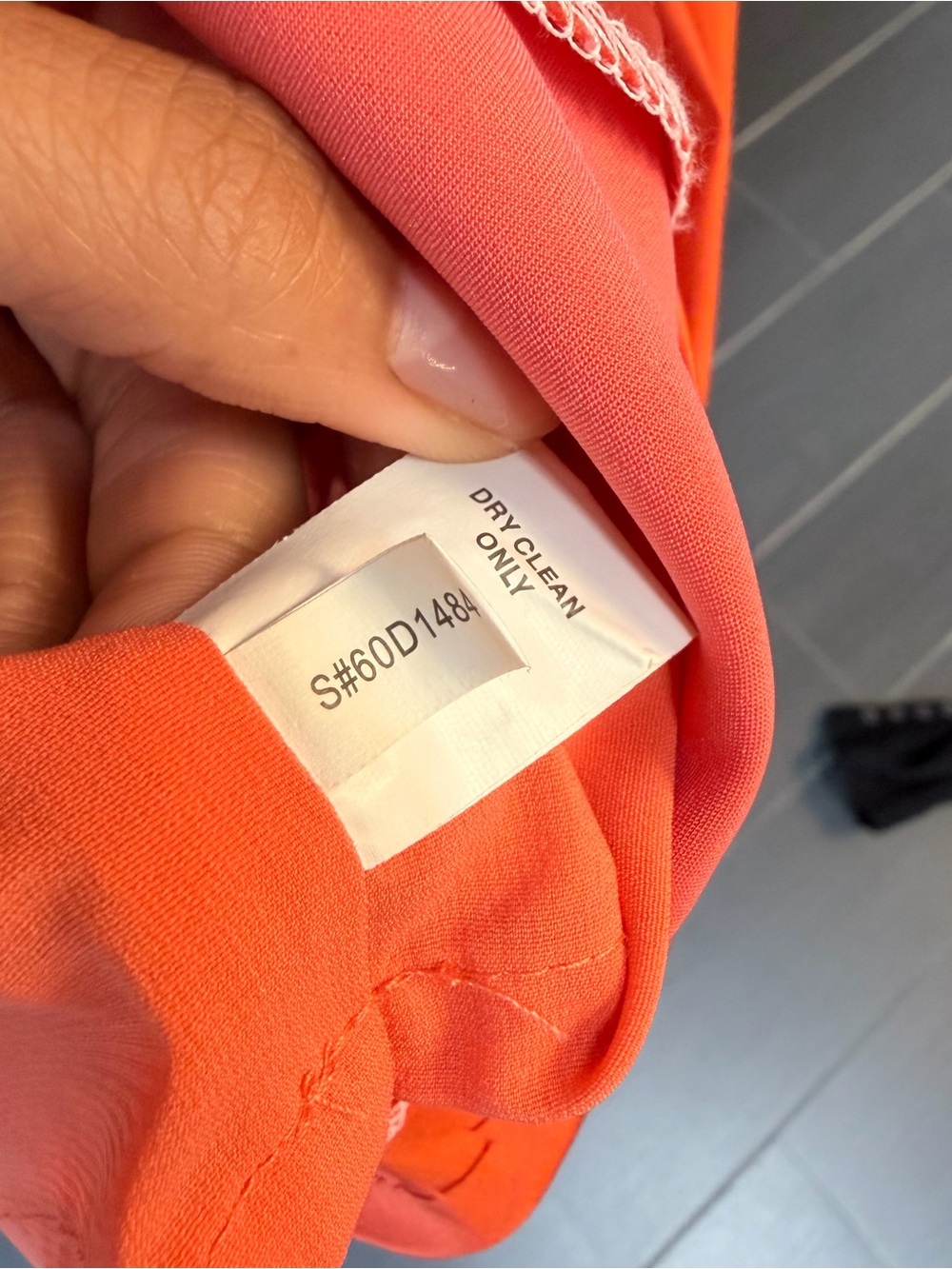 One-Shoulder Orange Cocktail Dress - Picture 10 of 12